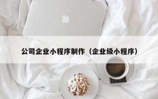 公司企业小程序制作（企业级小程序）
