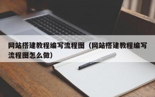 网站搭建教程编写流程图（网站搭建教程编写流程图怎么做）