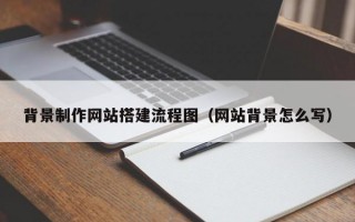 背景制作网站搭建流程图（网站背景怎么写）
